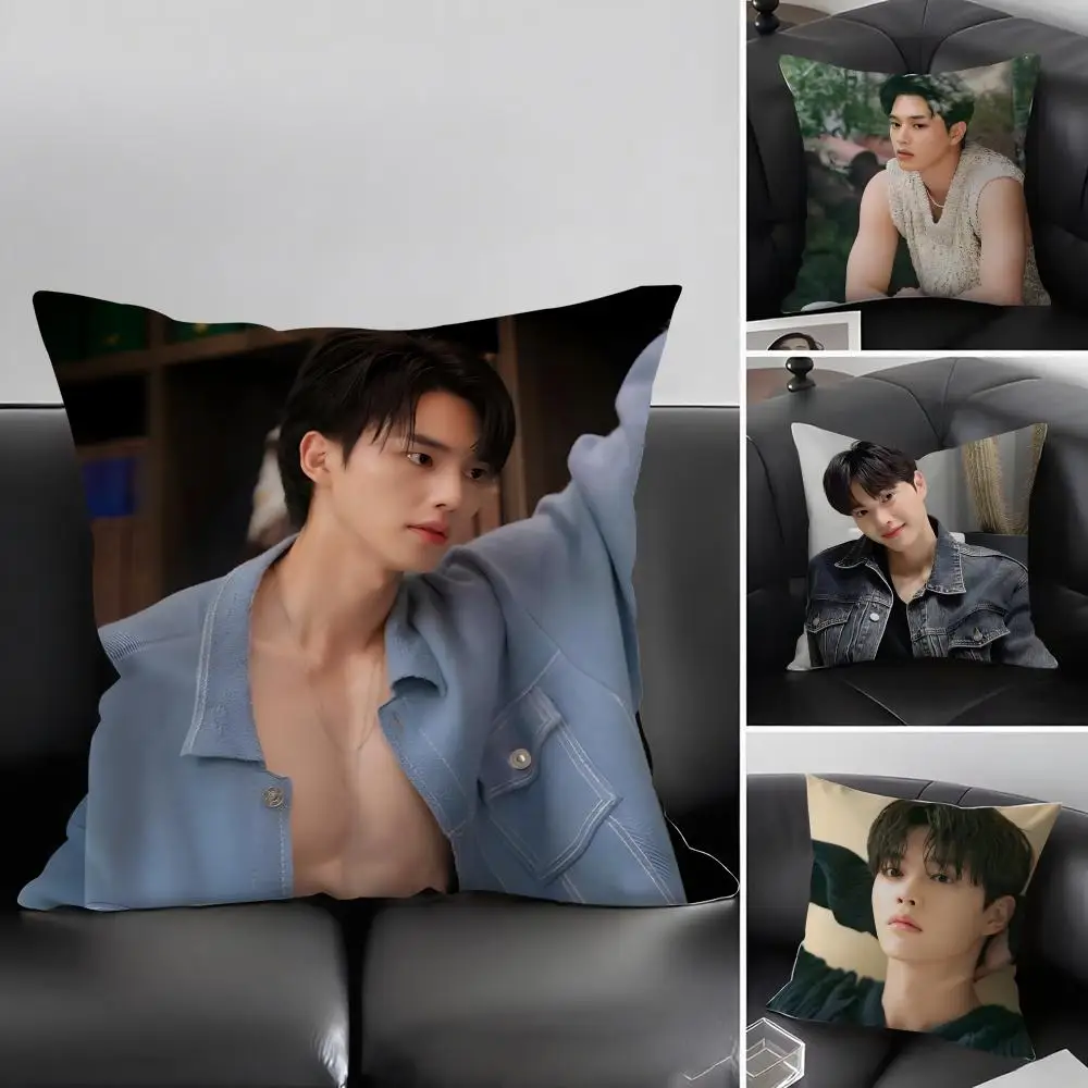 S-Song KanGg Actor Cushion Cover Pillowcase Ultra Soft Skin Friendly Fabric Cloud Like Comfort & Concealed Zipper
