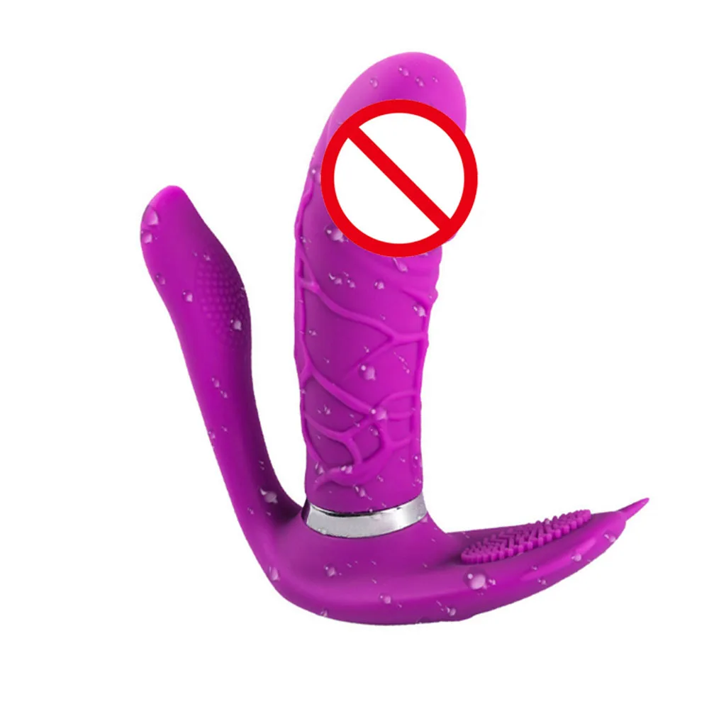 3 In 1 Butterfly Vibrator Remote Control Clit Clitoris Stimulator G-Spot Heating Panties Erotic Toy Women Orgasm Masturbator