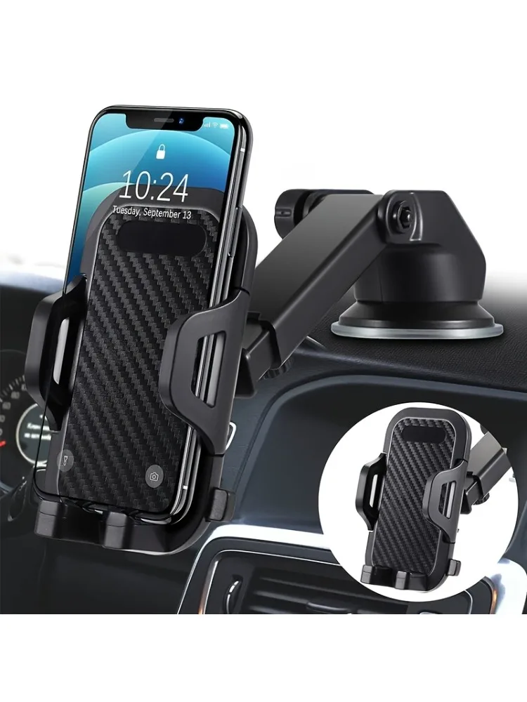 Sucker Autotelefoonhouder Mount Stand Zuignap Smartphone Mobiele mobiele ondersteuning in autobeugel voor iPhone Xiaomi Huawei Samsung - afbeelding 2
