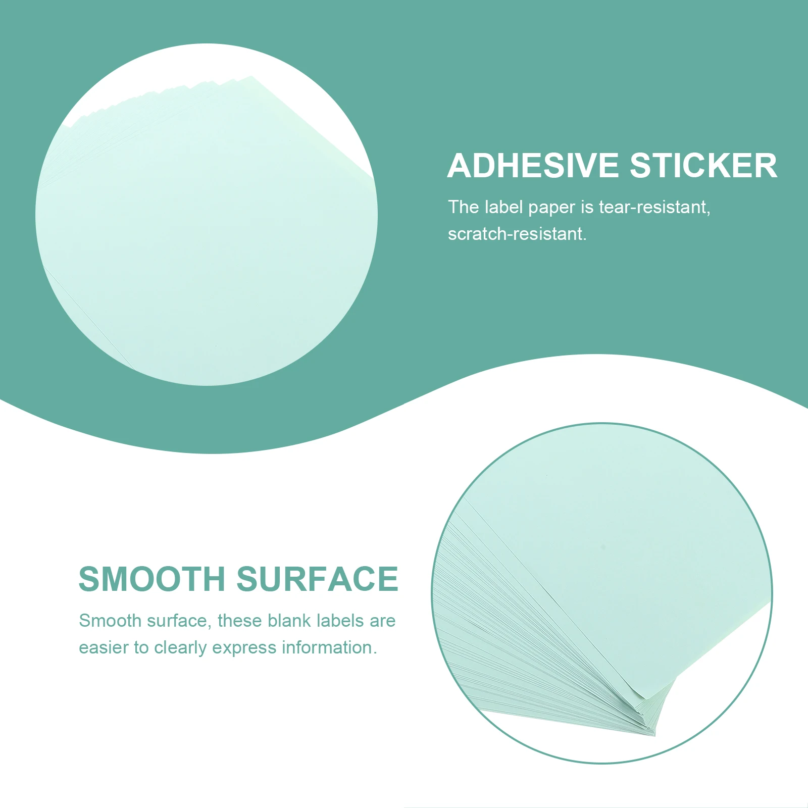 50 Printable Blank Labels Adhesive Removable Tear Resistant Pvc Sheets Large Mailing Paper For File Folder