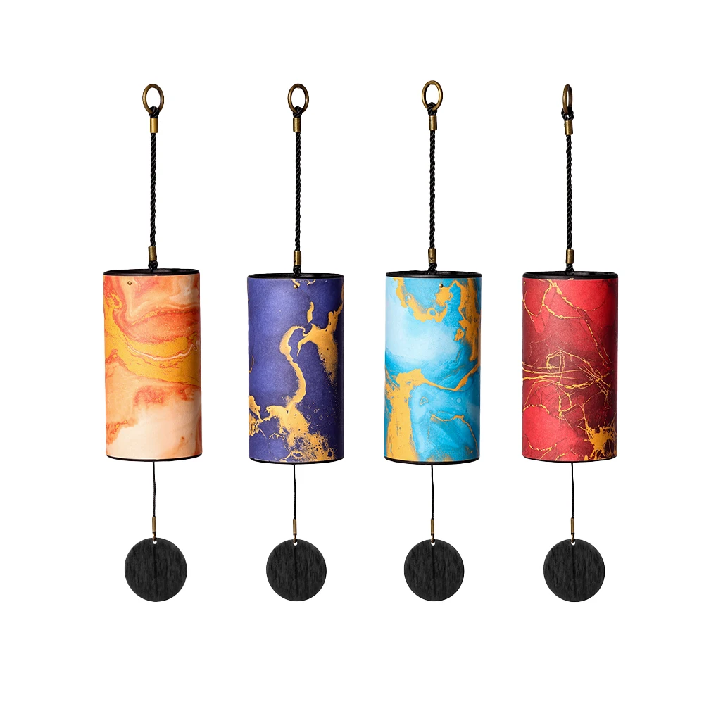 Bamboo Wind Chime Outdoor Wind Chime Garden Wind Chime 9 Tube Handcrafted for Patio Zen Home Decor
