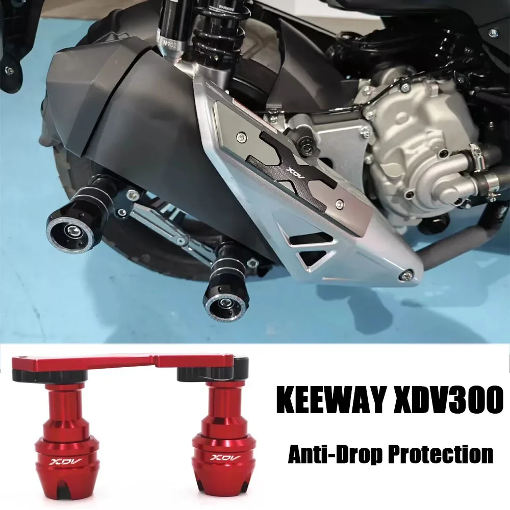 New For KEEWAY XDV300 XDV250 Vieste XDV 300 250 Motorcycle Accessories Rear Wheel Axle Fork Crash Sliders Fall Protection