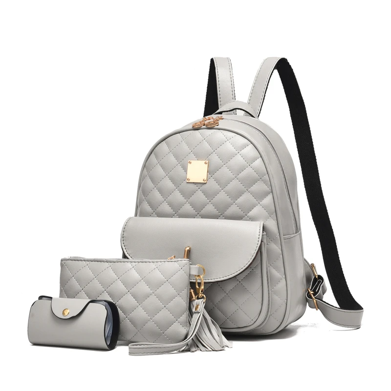 Damen Taschen 3 Stück neue Schult asche Luxus Umhängetasche Set wasserdichte Bagpack primäre Umhängetaschen für Teenager-Mädchen Mode tasche