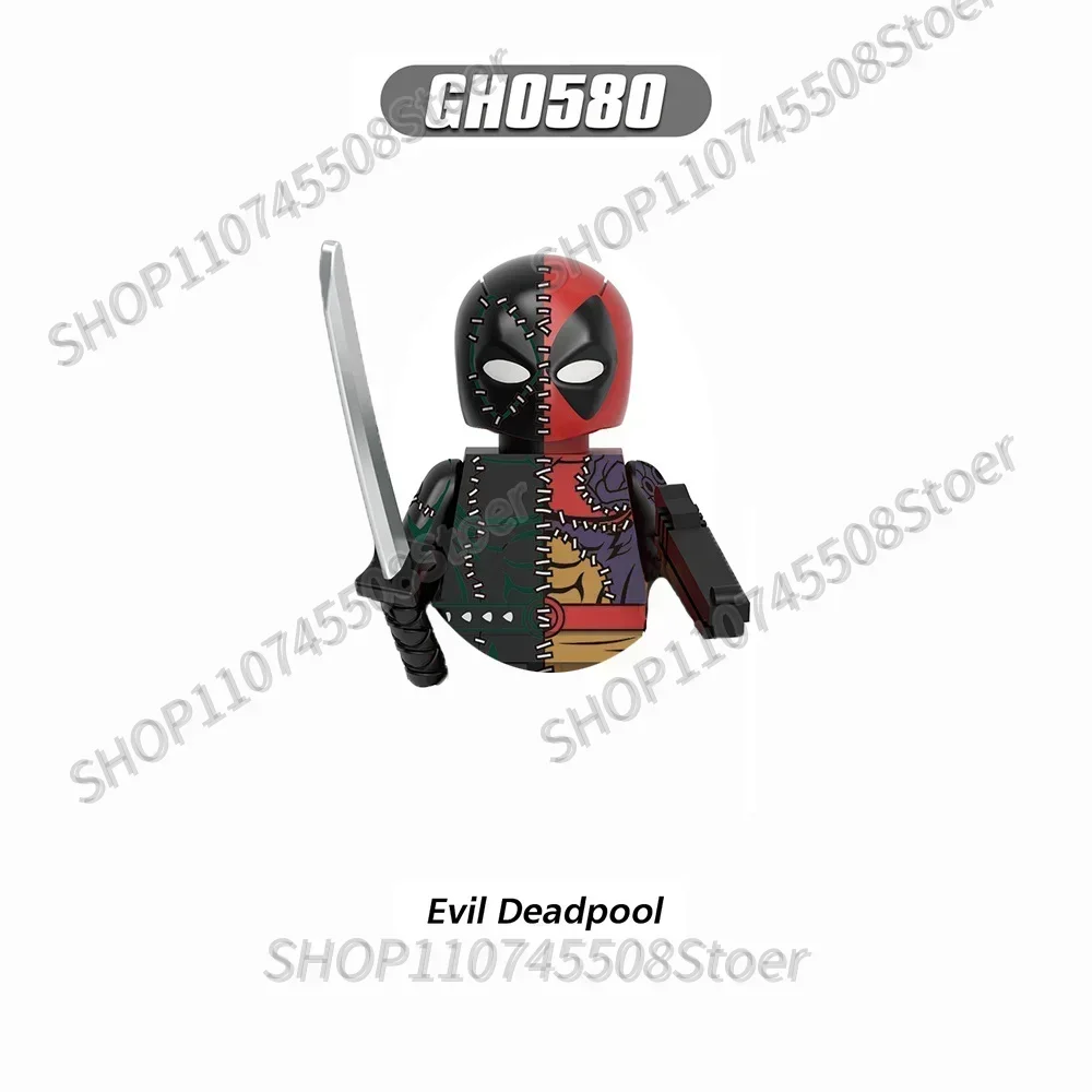 Heiße Sammelspielzeuge Marvel Bausteine Batgirl Magneto Wolverine Scream Deadpool Mini-Bausteine Partygeschenke