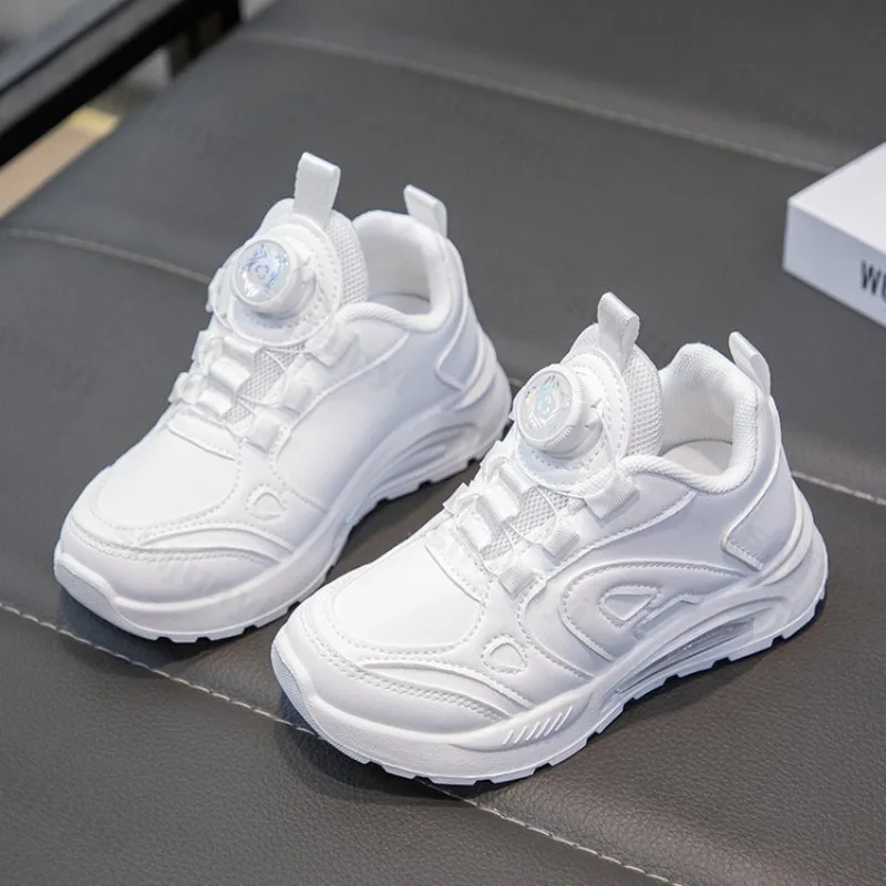 Children's Casual Sneakers Comfortable Breathable Mesh Non Slip Platform White Shoes Fashion Versatile Lightweight Sports Shoes