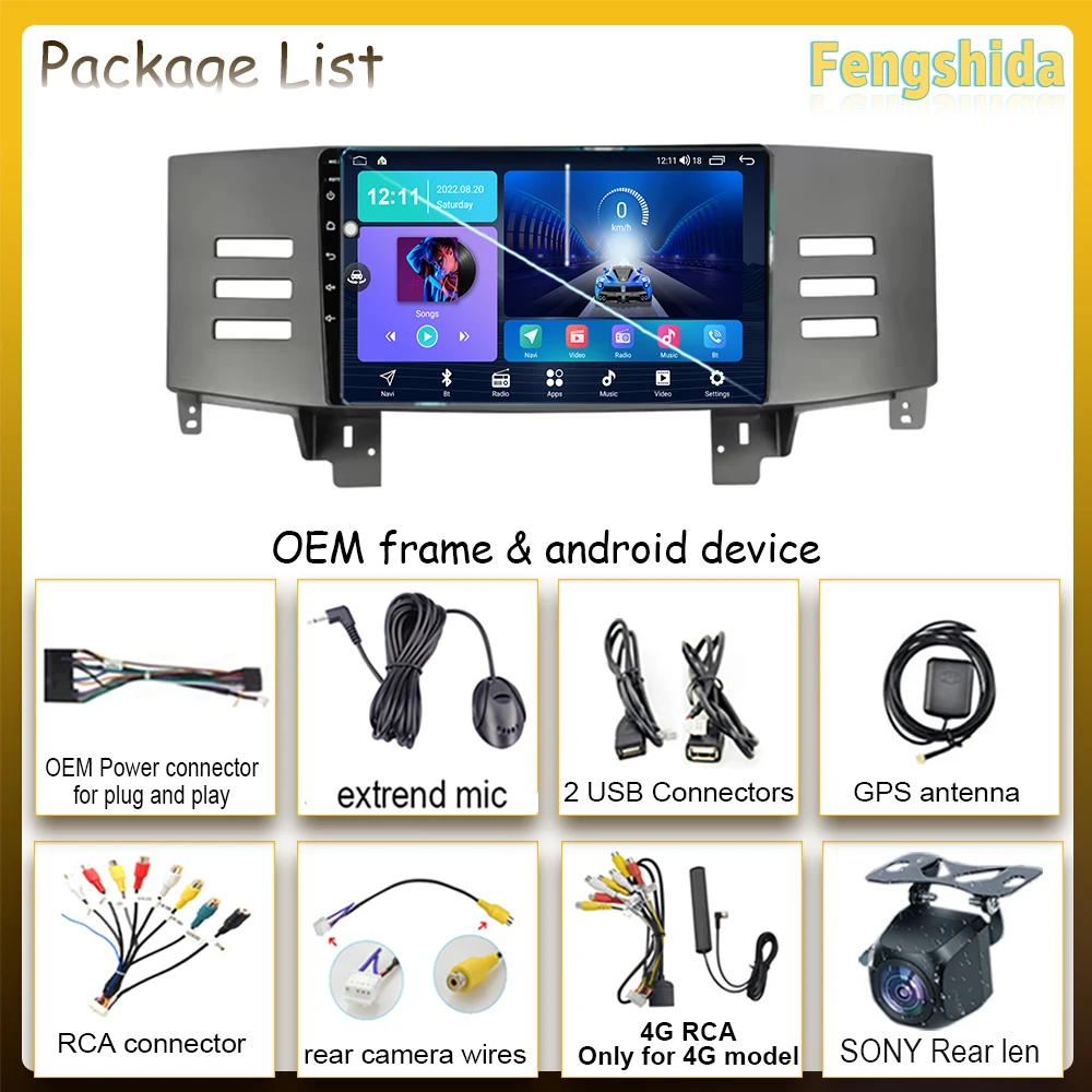 Android Carplay Car Radio For Toyota Reiz Mark X 2005 2006 - 2009 Auto Player Multimedia Player Stereo DSP QLED Screen 5G WIFI view 3