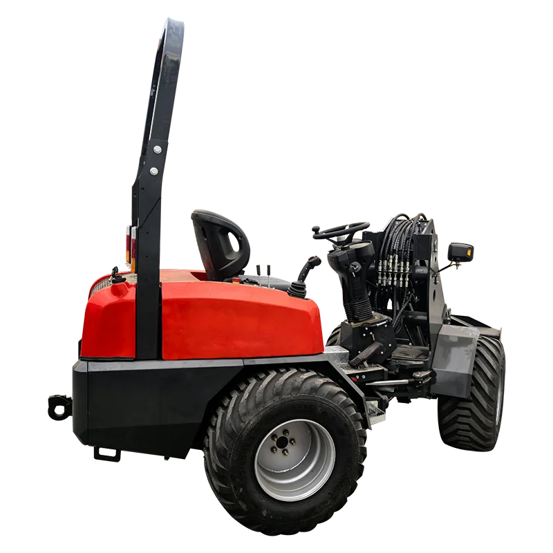 Customized telescopic loader 25hp Kubota engine hydraulic small slip steering loader wheel loader