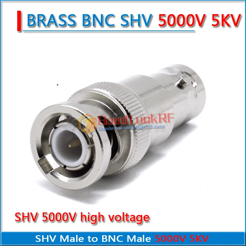 عالية الجودة SHV أنثى إلى BNC ذكر 5000 فولت 5KV قوة الجهد العالي SHV-5000V إلى Q9 النحاس مستقيم RF اتصال محولات محورية #4