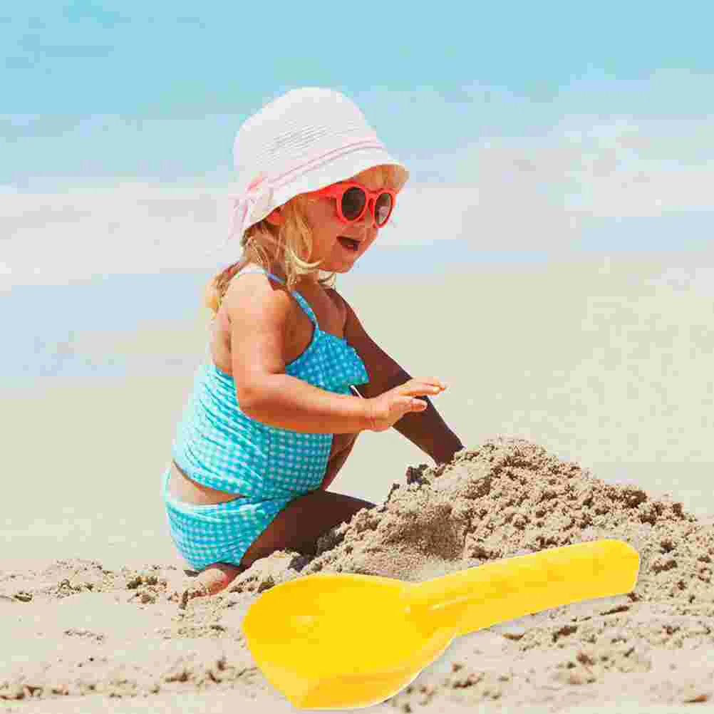 4 Pcs Kids Beach Sand Shovels Toys 18cm Plastic Outdoor Play Set Perfect Gift Party Games School Park Beach Toys Digging Tools