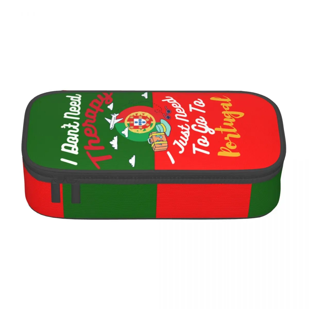 Customized Portugal Kawaii Pencil Case Girls Boys Large Capacity Portuguese Republic Patriotic Pencil Pouch School Supplies