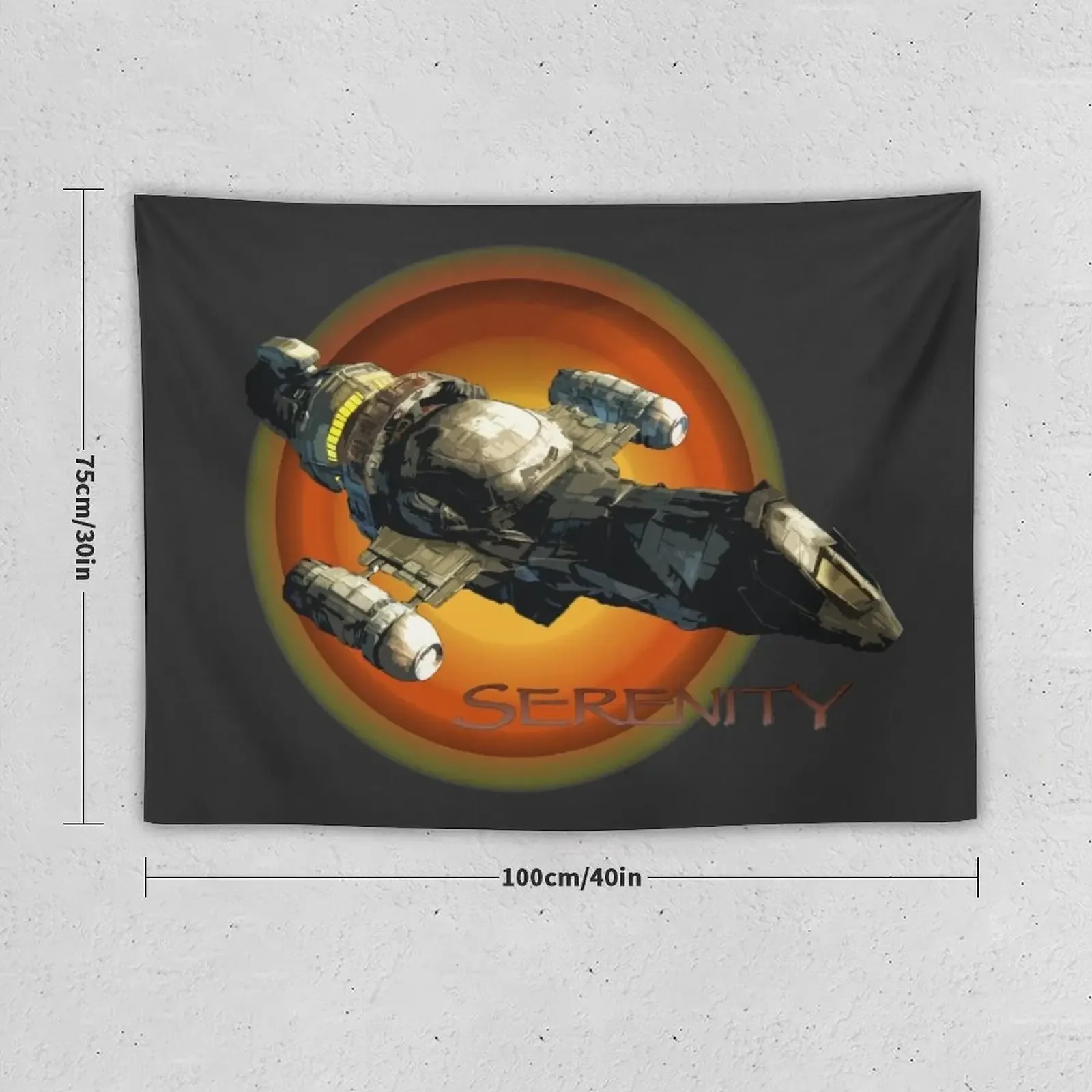 Custom Firefly - Serenity Spaceship Tapestry Art Mural Wallpaper Tapestry