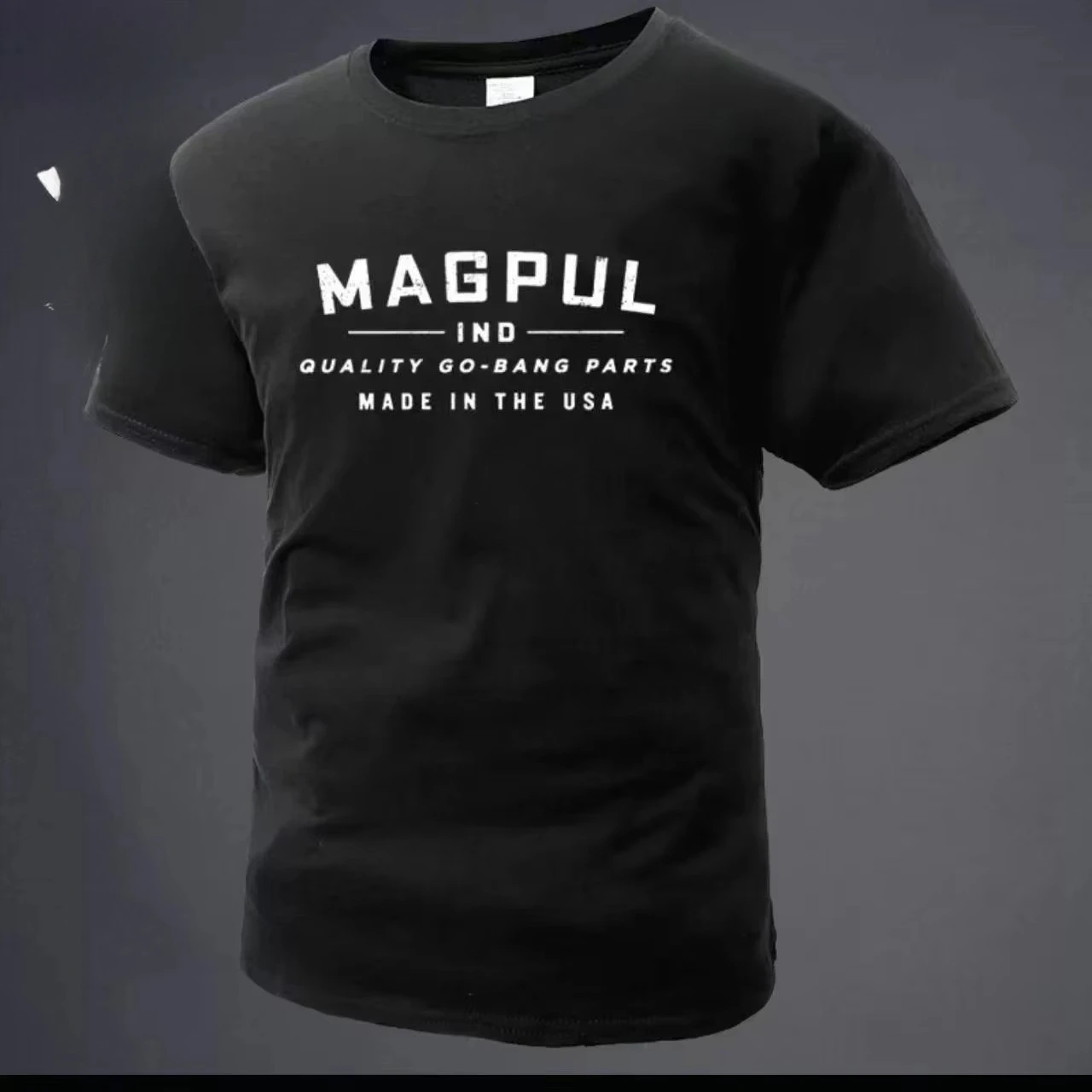 Nova Coleção 2026: Camiseta Básica Estampada MAGPUL Club de Manga Curta, Camiseta de Algodão Puro Estilo Y2K