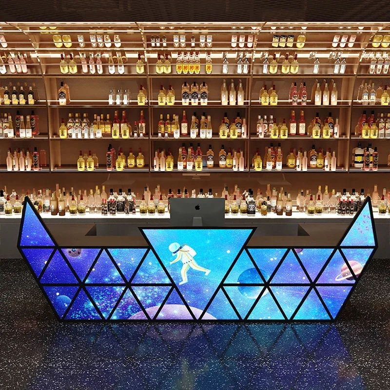Cross-border Industrial Wind Luminous Creative Bar Bar Checkout Page Corner Gym Internet Cafe Reception