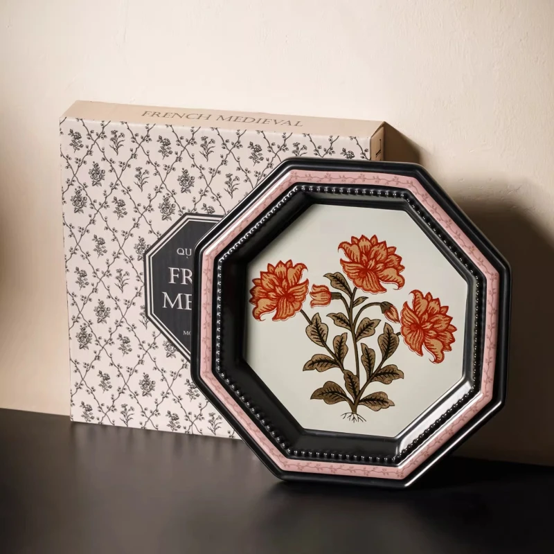 1pc Vintage Ceramic Afternoon Tea Plate Steak and Fruit Plate High-end Feel A Gift To Accompany Hands