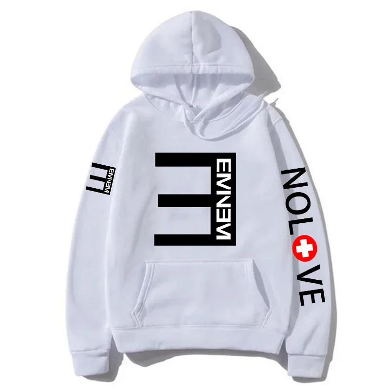 Rapper Eminem Music Album Men's Hoodies World Tour Gift for Fan Graphic Streetwear Men Women Hip Hop Style Oversized Sweatshirt