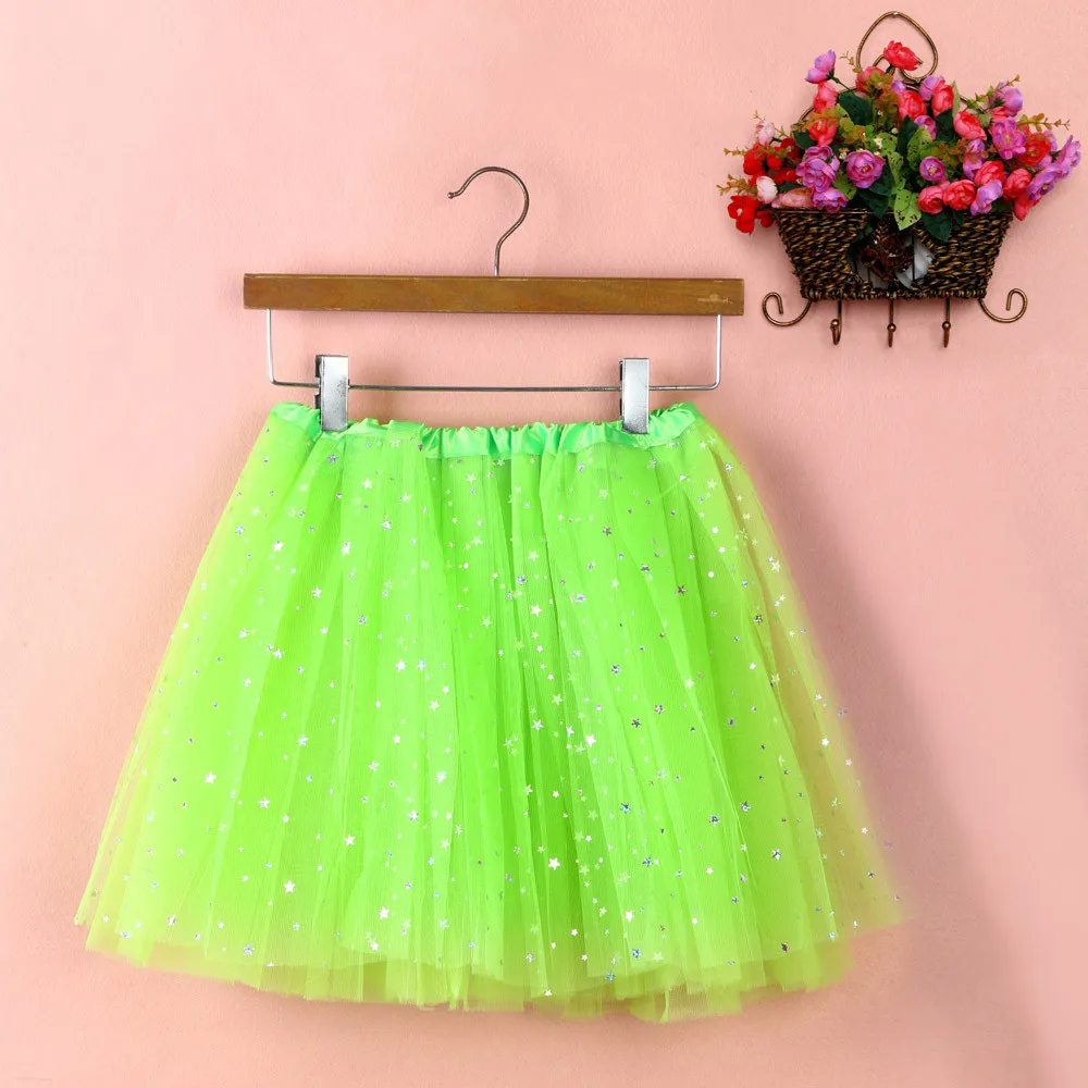 

Sequin Mini Mesh Skirts 2024 Elastic High Rise Ballet Dancewear Tulle Tutu Skirt Performace Carnival Party Ball Short Pettiskirt