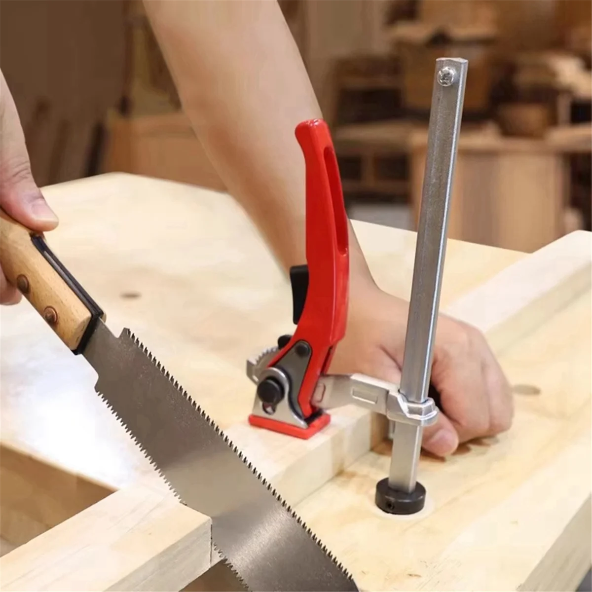 

AA98 Деревообрабатывающий настольный быстродействующий зажим, быстрый фиксированный зажим для деревообрабатывающих скамей, 20 мм, трещотка с отверстием F, зажим