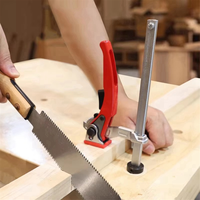 AA98 Woodworking Desktop Quick Acting Hold Down Clamp Fast Fixed Clip for Woodworking Benches20MM Hole Ratchet F Clamp