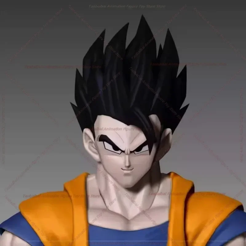 HM 06-08 Dios pelo frito negro Gohan 1/12 cabeza de muñeca escultura Wusu cuerpo Wusu cuerpo Shf Dragon Ball 1/12 accesorios móviles juguete