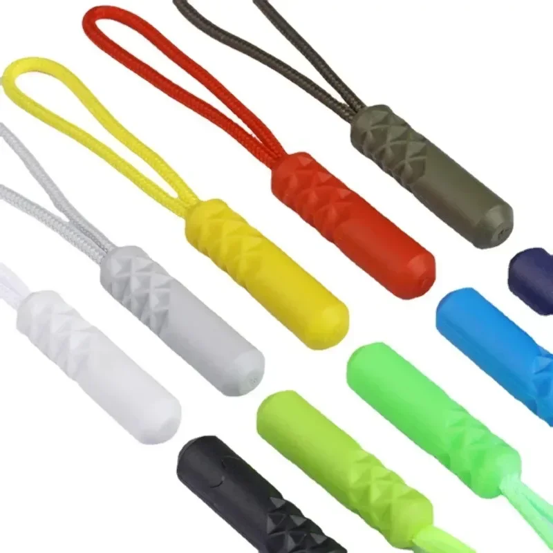 10pcs/set 10 színben zippers Vonzás puller Láncfonal illeszkedő kötelet Epilógus Kicserélés csipesz Kifakad Övcsat Ezermester Koffer Sátora Hátiszák Cipzár Telefonzsinór