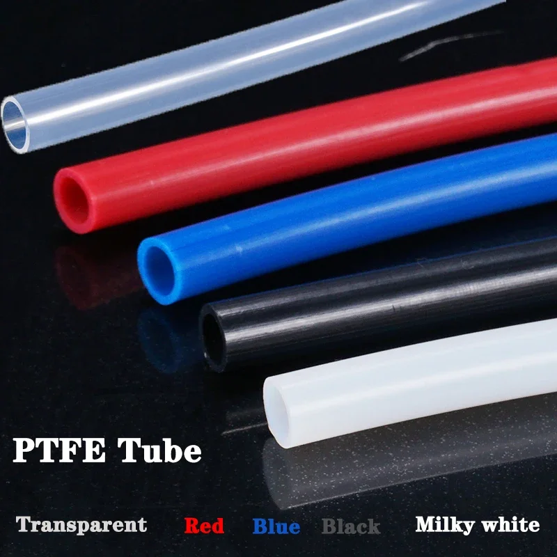 1 Meter PTFE Tubing Hose High Temperature Tube Pipe Insulating 3D Printer Hose ID=1-25mm F46 PFA FEP Hose Extruder J-head 600V