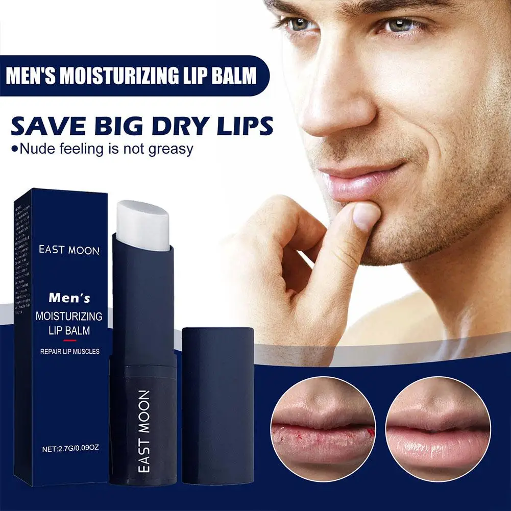 1/5PCS Lip Balm For Men Moisturizing Lip Care Hydration Dry Cracked Lips Soothing Repair Daily Essential Nourishing Beauty Care