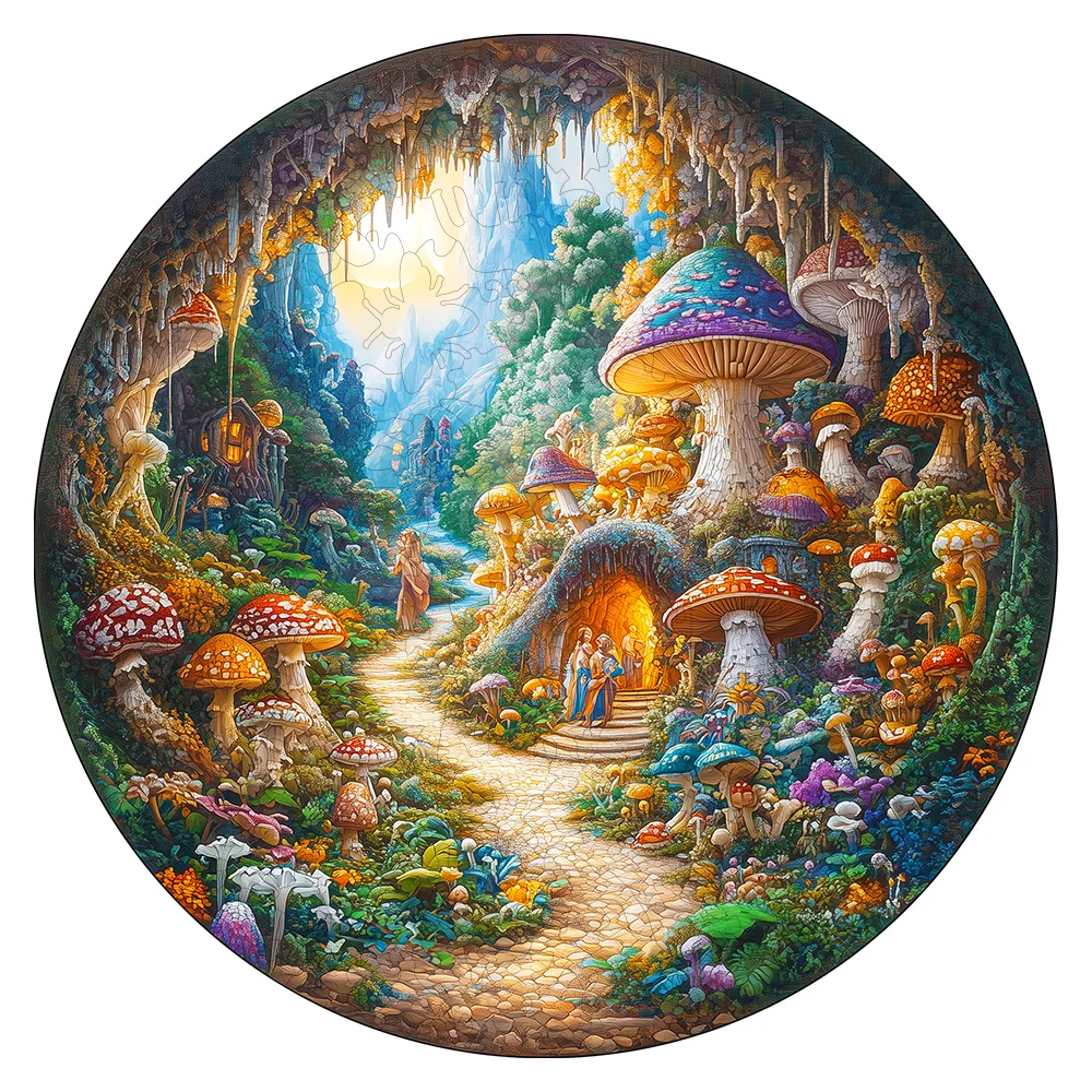 

Step into a realm where nature meets imagination with our Magic Forest Plant Nature Puzzle! This stunning jigsaw features a vibr