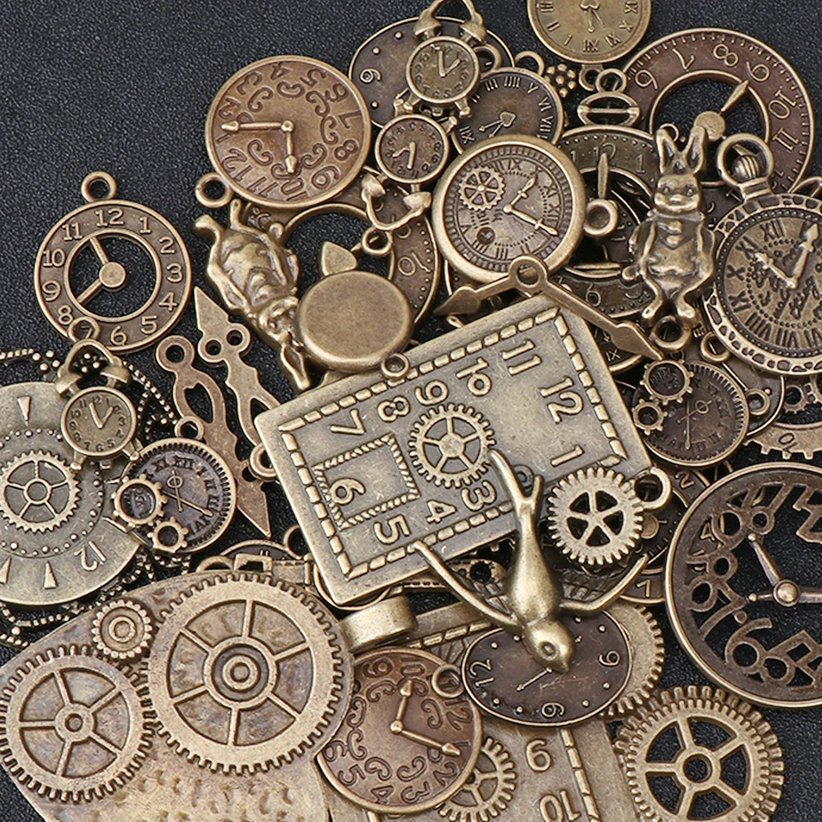 

1 set 1 Set Alloy Jewelry Making Pendants Diy Charm Pendant Set For Necklace Bracelet Keychain Craft Projects Bronze