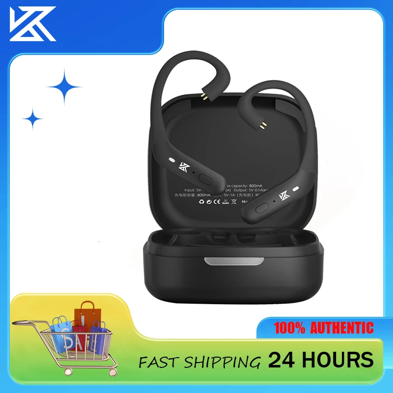 KZ AZ20  Auriculares inalámbricos HiFi Bluetooth 5.3 con auriculares deportivos con gancho para la oreja de audio aptX HD