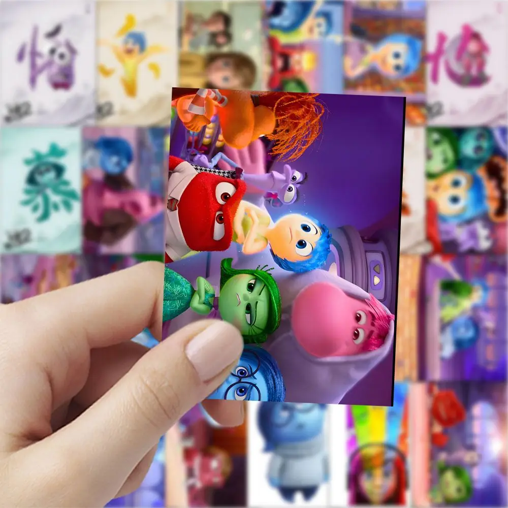 60PCS New Disney Inside Out Poster Stickers Cartoon Decals Phone Fridge Bike Guitar Waterproof Graffiti Kids Toys DIY Decoration