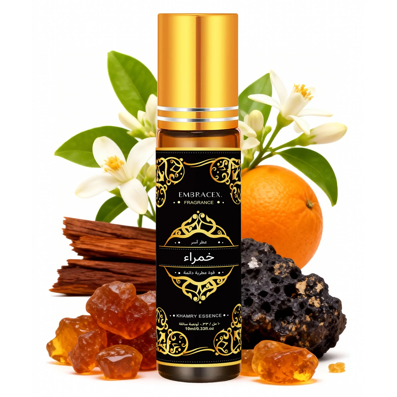10ml Fragrance Oils | Khamry Essence Roller|  خمراء Skincare Body Massage Oil Eid Al-Fitr Gift Long Lasting Scent