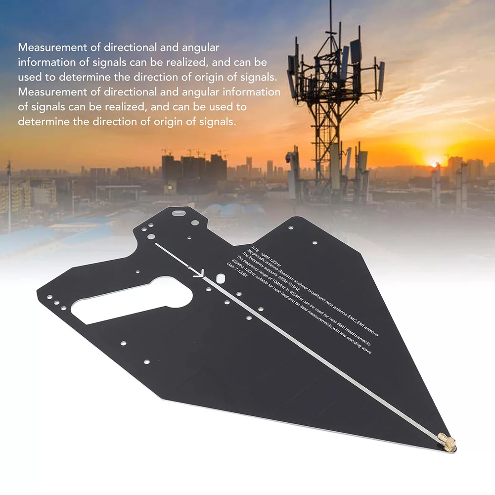 1pcs HT8 Log Periodic Antenna 100MHz-12GHz High Gain Antenna For Positioning Direction Finding Radio Spectrum Accessories