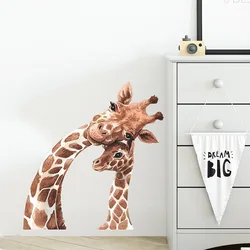 Eco-friendly Giraffe Kids Wall Stickers Cartoon Vinyl Room Decoration Decals for Living room Bedroom Child Nursery Wall Decor