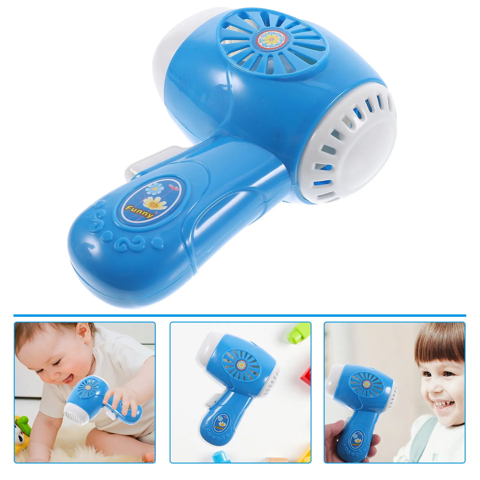 

1Pcs Hair Dryer Plaything Simulation Perfect for Kid Hands-on Learning Role Play Mini Pretend Home Appliance Creative
