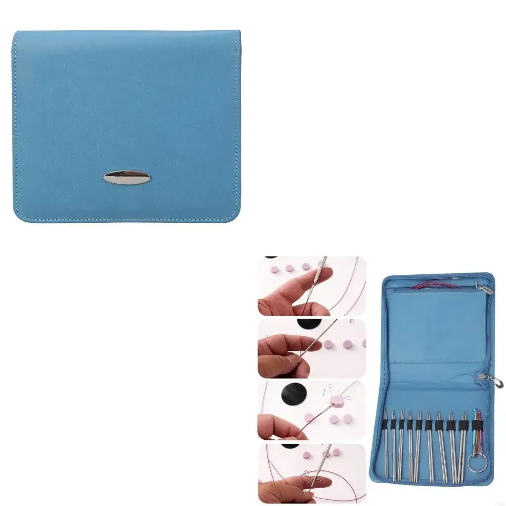 

2,2 мм-4,5 мм стальной круглой вязаной иглы с застежкой на молнии, для вязания