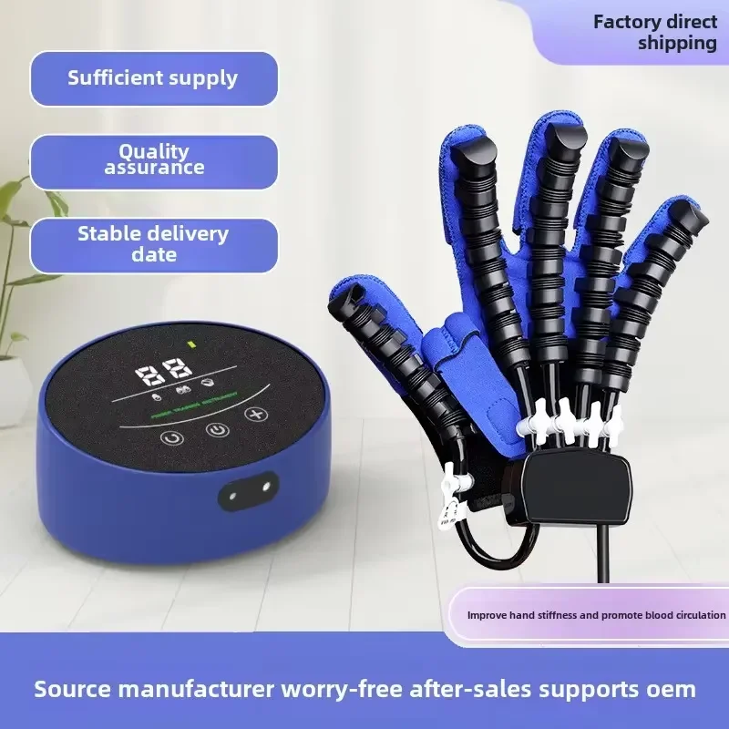 Factory Wholesale Smart Robot Five-Finger Split Trainer Electric Hand Recovery Massager Rehabilitation Gloves of Fixer Type