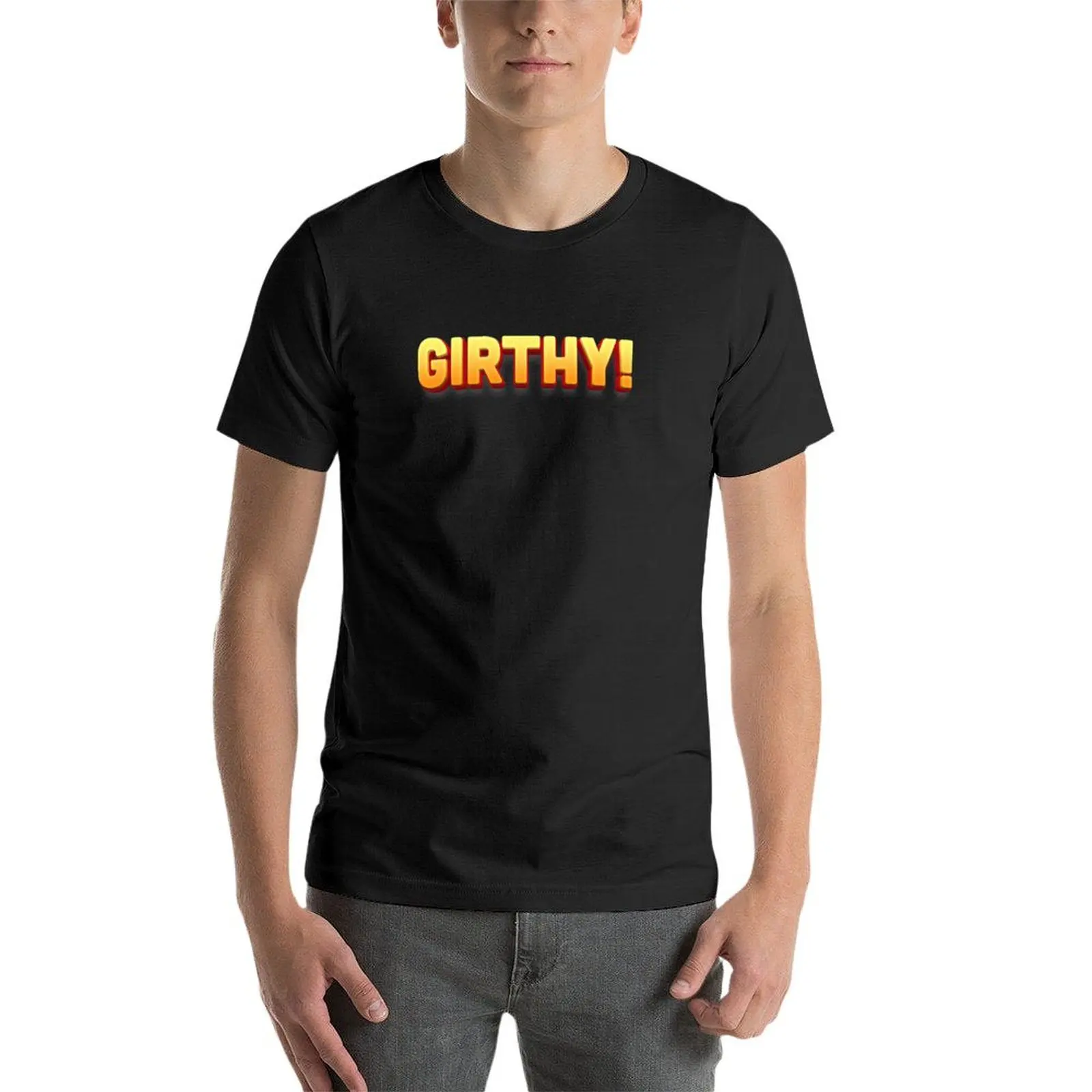 Girthy Statement: Bold and Proud Design T-Shirt kawaii clothes boys whites animal prinfor boys graphics men clothes image 4