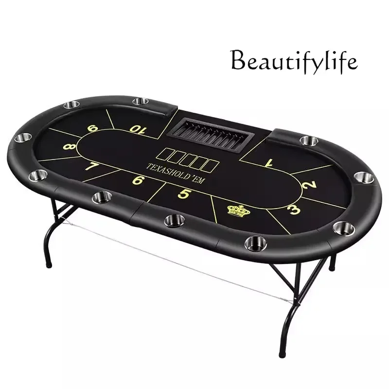 X Export Poker Table New Oval Texas Hold'em Table Folding Professional Club Event Table