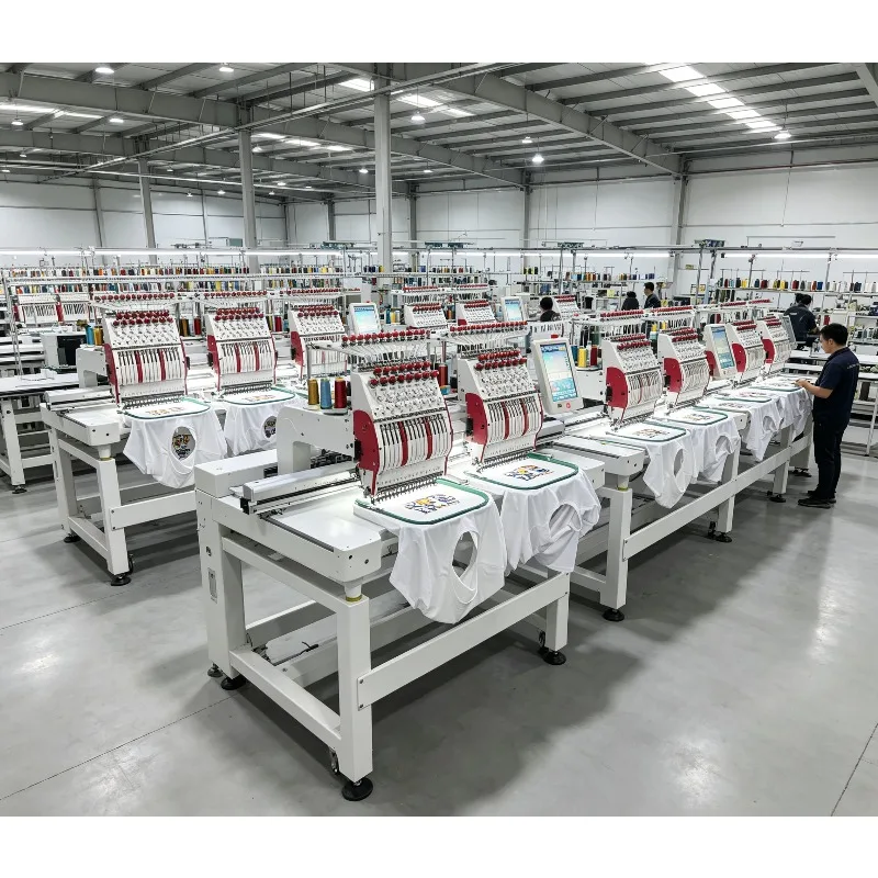 Automatic Clothing Embroidery Machine Multineedle Smartstitch Flat Single Head Computerized Embroidery Sewing Machine for Japan