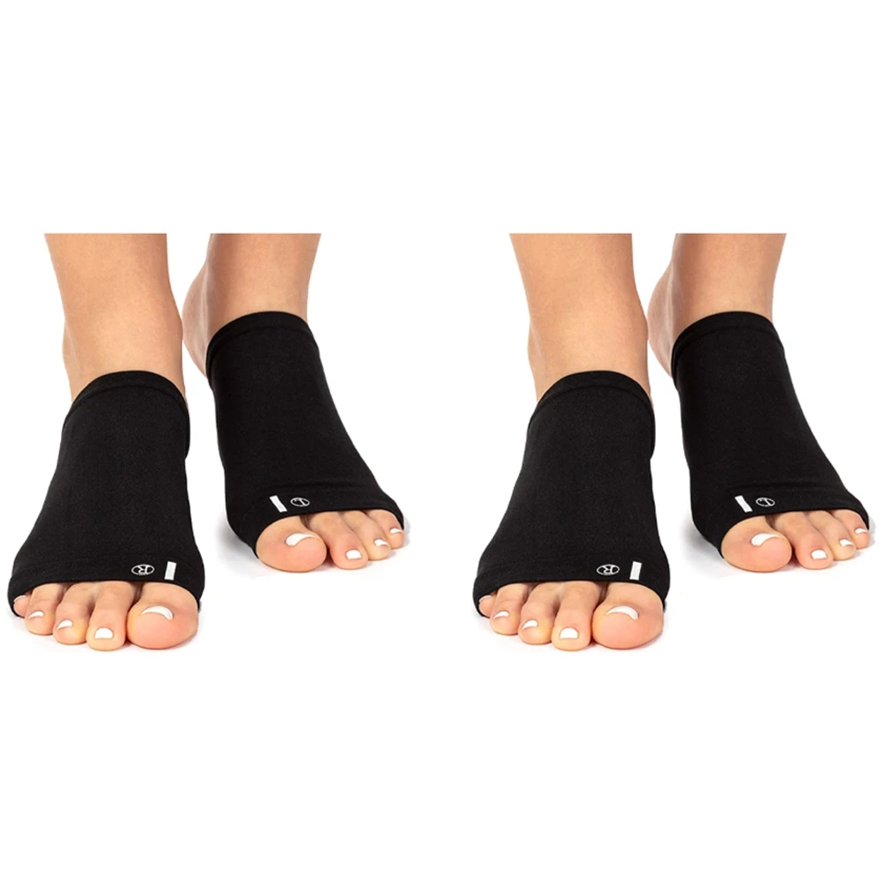 【Beliebt】Bogenstütze für Plattfüße, 4 Paar Plantarfasziitis-Stützorthese – Kompressionsbogenärmel, Socke
