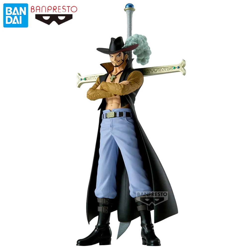 NEW Banpresto One Piece DXF THE GRANDLINE SERIES Dracule Mihawk (Extra Ver.) 17cm Anime Figure Model Collection Toys