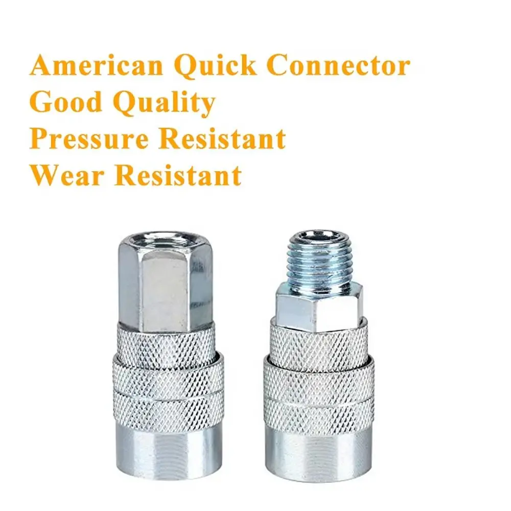 1Pcs NPT 1/4 Quick Release Connector Metal PM SM PF SF Hose Connector US Type Air Compressor Quick Couplings