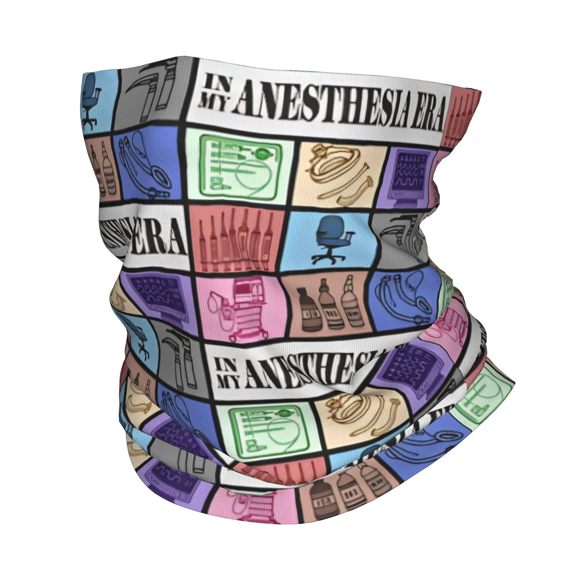 Anesthesia Anesthesiology Medical Bandana Neck Cover Printed Anesthetist Balaclavas Wrap Scarf Multi-use Headwear Cycling Adult