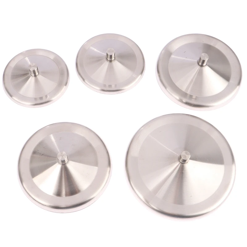 1 Pc 8/8.5/10.2/10.5/12.3cm Stainless Steel Cup Lids Leakproof Mug Cover Durable Drink Cup Sealed Lids Kitchen Drinkware