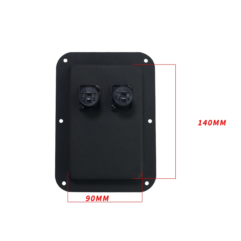 2 pcs Professional stage speaker junction box wiring board speaker patch panel speaker accessories 4-core socket iron