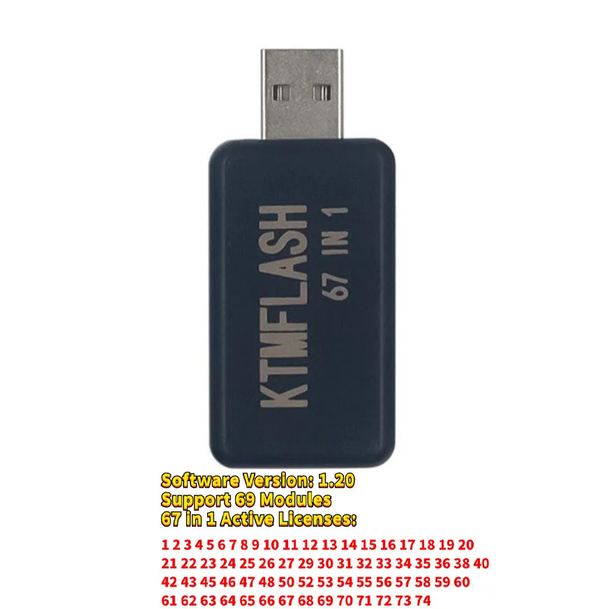 Universal V1.20/V1.21  USB Dongle For PCMmaster ECU Chip Tuning Tool PCM FLASH Tool/SM2 PRO With 69 Modules