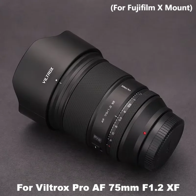 

For Viltrox Pro AF 75mm F1.2 XF (For Fujifilm X Mount) Decal Skin Camera Lens Sticker Vinyl Wrap Film Coat AF75 75 1.2 F/1.2 XF