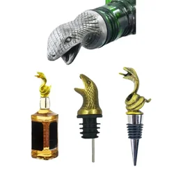 Bionic Exquisite Snake Head Wine Mouth Home Bar Tools whisky Sake Vodka Keep Fresh Bottle Stopper Pour beccucci decorazione regalo