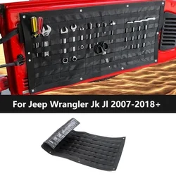 Car Accessories For Jeep Wrangler Jk Jl 2007-2018+ High Quality Tail Door Storage Bags Tool Kit Organizer Camping Mat