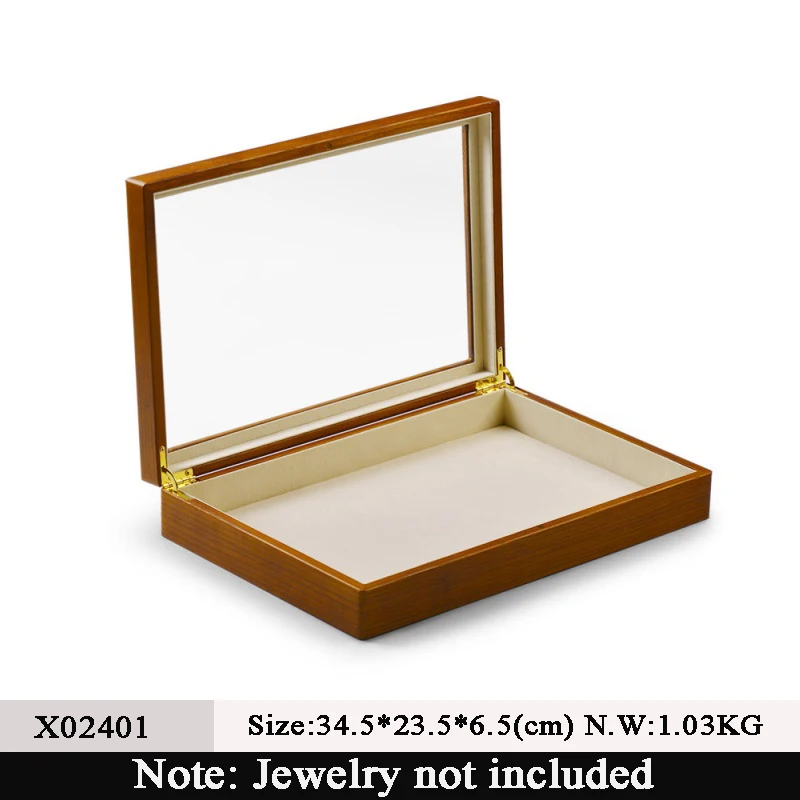 Oirlv Hochwertige Schmuckaufbewahrungsbox aus Massivholz, multifunktionale Schmuckaufbewahrungsbox für Schmuck, Halskette, Anhänger, Ring, Aufbewahrungsbox, Geschenke